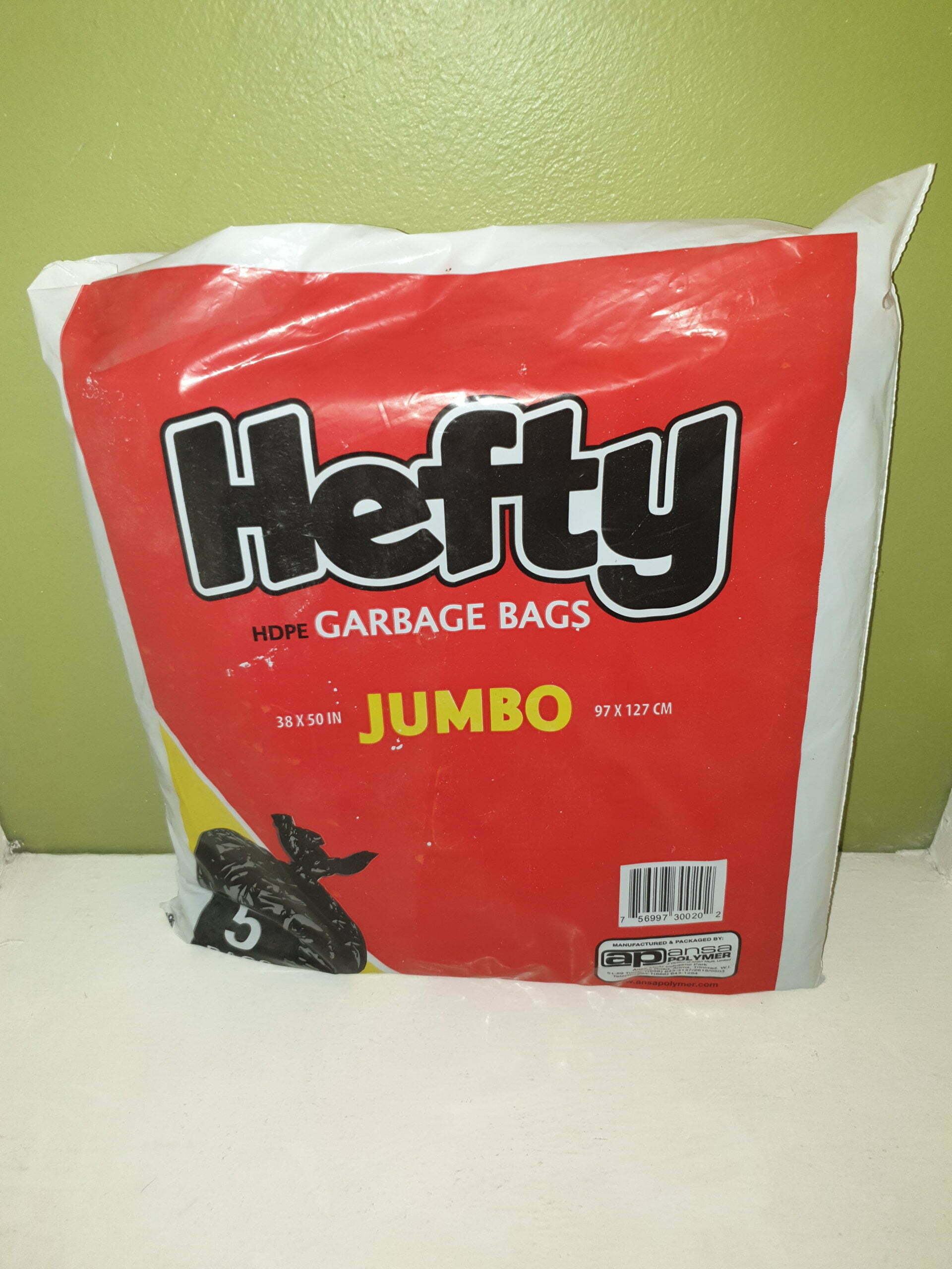 Hefty Garbage Bags Jumbo - ANSA McAL