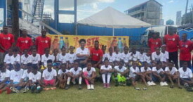 Lucozade supports Guyanese International Football Player’s Community Program