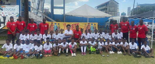 Lucozade supports Guyanese International Football Player’s Community Program
