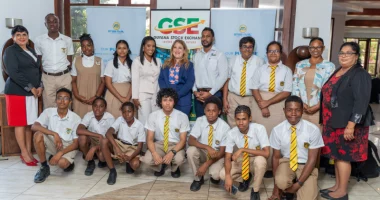 Ms. Sarah Inglefield, Head of Culture & Communications, ANSA McAL Limited
(center) and Ms. Charielle Plowden, Country Manager, WizdomCRM (center left) with students
of North Ruimveldt Multilateral Secondary School (Guyana), Queen’s College (Guyana),
Principals Ms. Rajkumarie Lall, Queen’s College and Ms. Rasulan Khan, North Ruimveldt

2
Multilateral Secondary School as well as Ms. Volika Jaikishun, Deputy Chief Education Officer
(Development), Ministry of Education Guyana (extreme right).